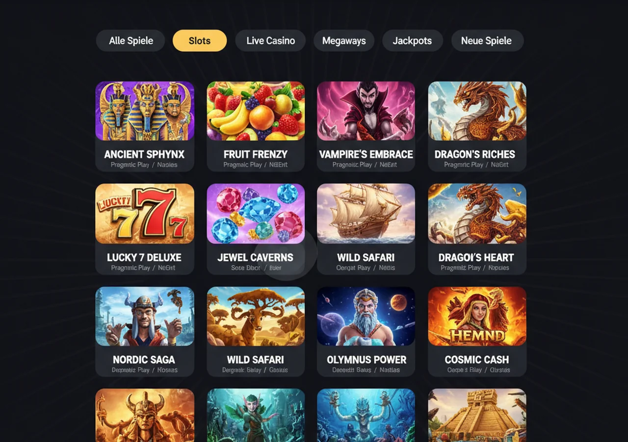 Spielangebot bei Grande Vegas – Grande Vegas